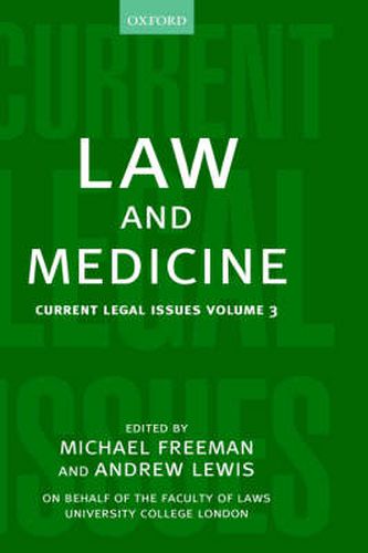 Cover image for Law and Medicine