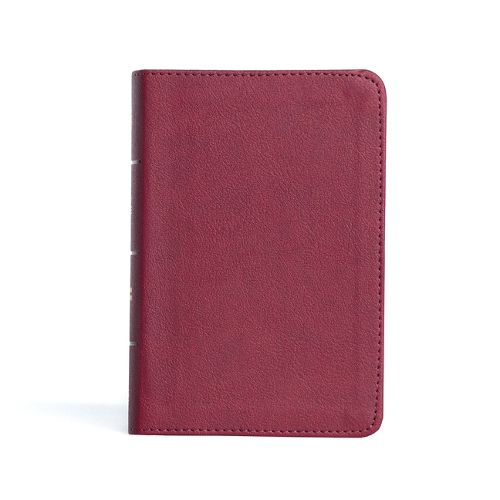 CSB Large Print Compact Reference Bible, Cranberry