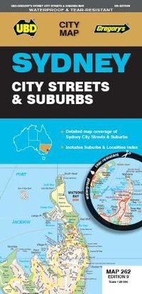 Cover image for Sydney City Streets & Suburbs Map 262 9th (waterproof)