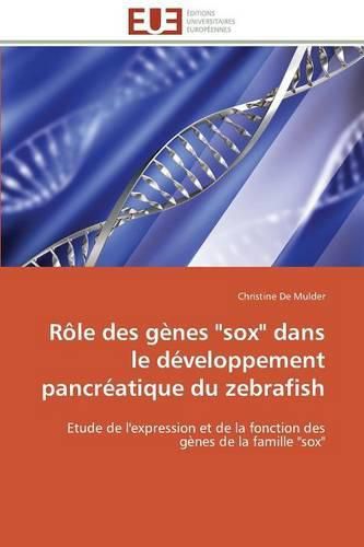 Cover image for Role des genes sox dans le developpement pancreatique du zebrafish