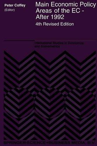 Cover image for Main Economic Policy Areas of the EC - After 1992