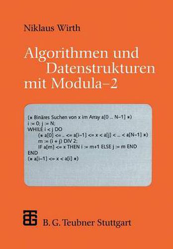 Cover image for Algorithmen und Datenstrukturen mit Modula - 2