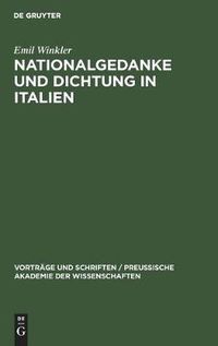 Cover image for Nationalgedanke Und Dichtung in Italien