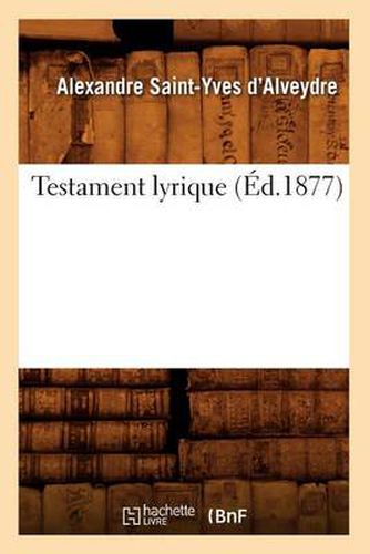 Testament Lyrique (Ed.1877)