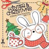 Cover image for Winter and Christmas Scissor Practice Book age 4 up