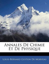 Cover image for Annales de Chimie Et de Physique