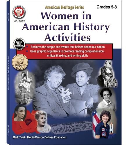 Cover image for Women in American History Activities Workbook, Grades 5 - 8