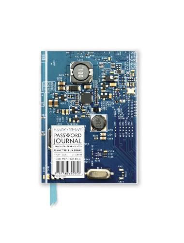 Cover image for Foiled Password Book #1 Circuit Board Blue