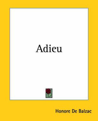Cover image for Adieu
