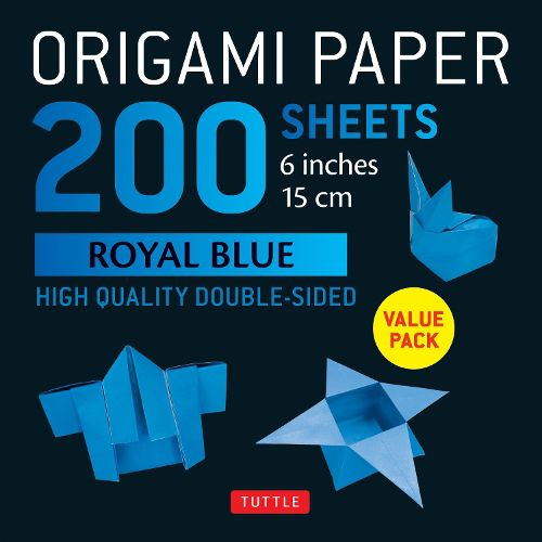 Cover image for Origami Paper 200 sheets Royal Blue 6" (15 cm)