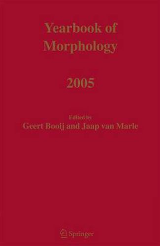 Cover image for Yearbook of Morphology 2005