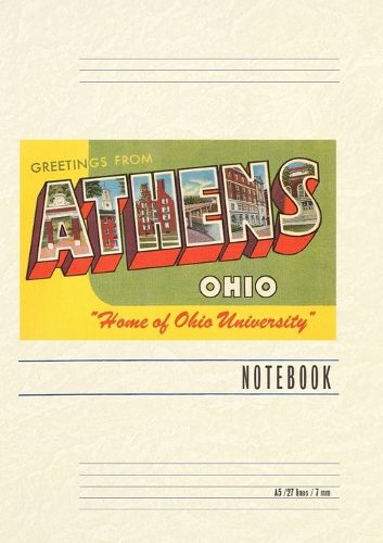 Cover image for Vintage Lined Notebook Greetings from Athens