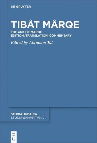 Cover image for Tibat Marqe: The Ark of Marqe Edition, Translation, Commentary