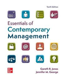 Cover image for Essentials of Contemporary Management ISE