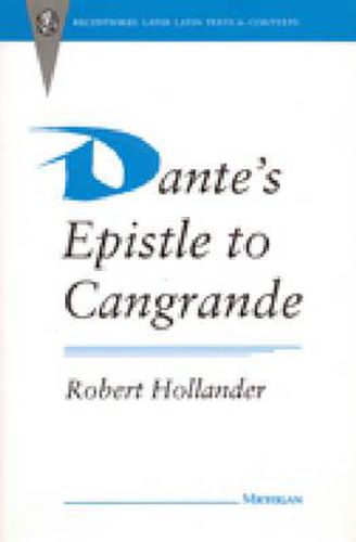 Cover image for Dante's  Epistle to Cangrande