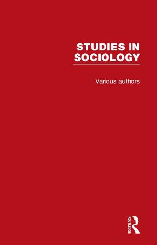 Cover image for Studies in Sociology: 9 Volume Set