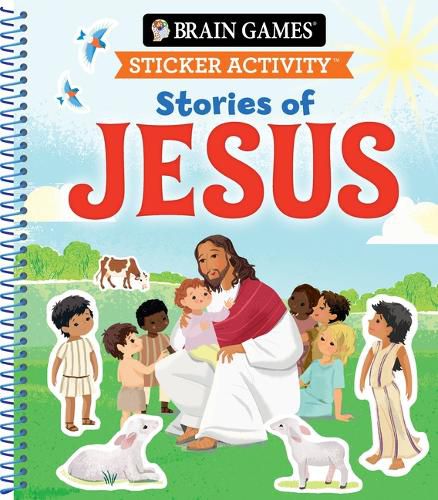 Cover image for Brain Games - Sticker Activity: Stories of Jesus (for Kids Ages 3-6)