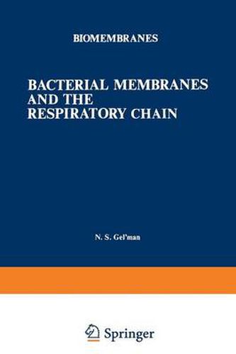 Cover image for Bacterial Membranes and the Respiratory Chain