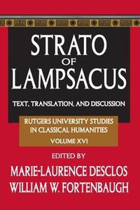 Cover image for Strato of Lampsacus: Text, Translation and Discussion