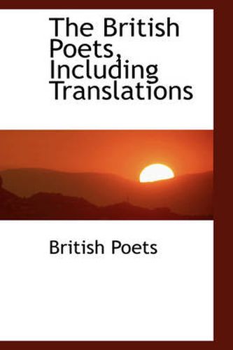 Cover image for The British Poets, Including Translations