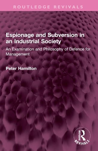 Cover image for Espionage and Subversion in an Industrial Society