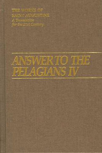 Cover image for Answer to the Pelagians