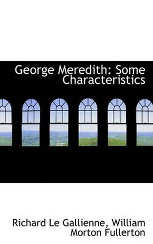 Cover image for George Meredith