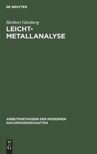 Cover image for Leichtmetallanalyse