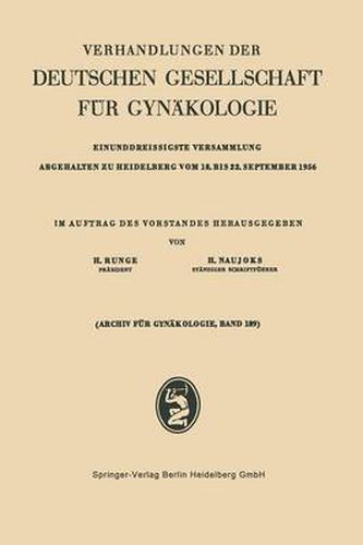 Cover image for Einunddreissigste Versammlung Abgehalten zu Heidelberg vom 18. bis 22. September 1956