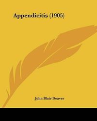 Cover image for Appendicitis (1905)