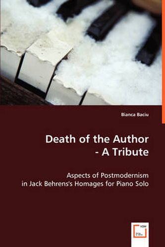 Cover image for Death of the Author - A Tribute