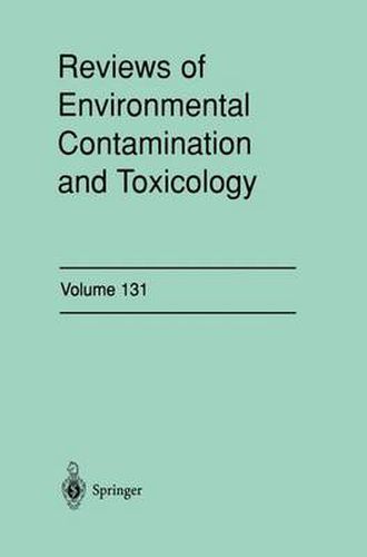 Cover image for Reviews of Environmental Contamination and Toxicology: Continuation of Residue Reviews