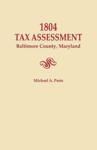 Cover image for 1804 Tax Assessment, Baltimore County, Maryland