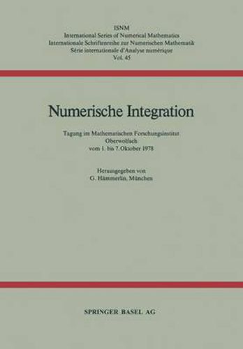 Cover image for Numerische Integration: Tagung Im Mathematischen Forschungsinstitut Oberwolfach Vom 1. Bis 7. Oktober