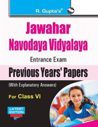 Cover image for Jawahar Navodaya Vidyalaya (JNV) Entrance Exam (Class VI): Previous Years Papers (Solved)