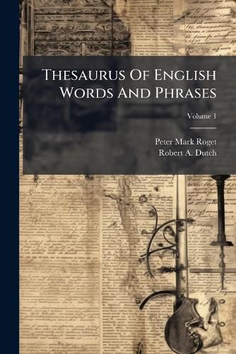 Cover image for Thesaurus Of English Words And Phrases