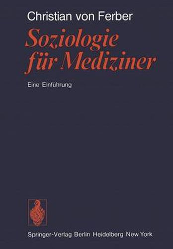 Cover image for Soziologie Fur Mediziner