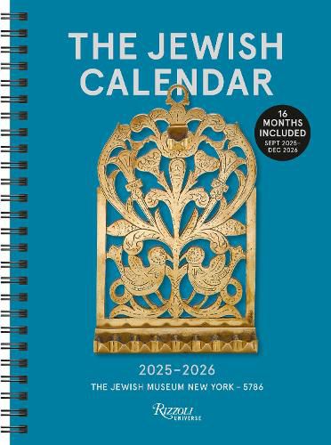 Cover image for The Jewish Calendar 2025-2026 (5786) 16-Month Planner Calendar