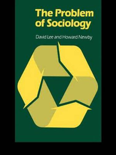 Cover image for The Problem of Sociology