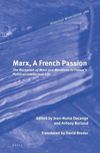 Cover image for Marx, A French Passion