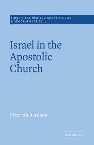 Cover image for Israel in the Apostolic Church