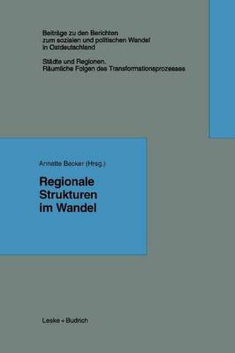 Cover image for Regionale Strukturen im Wandel