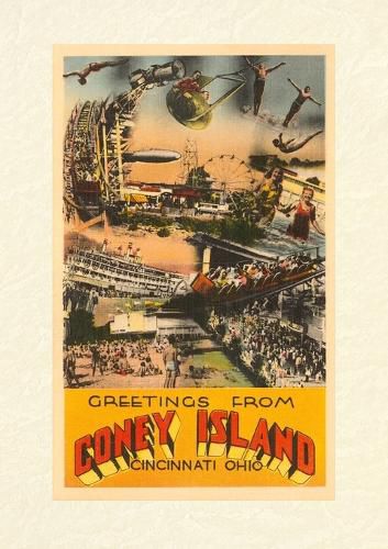 Cover image for Vintage Lined Notebook Greetings from Coney Island, Cincinnati