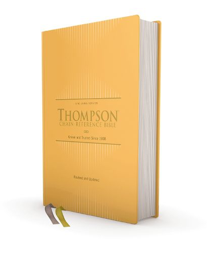 Cover image for KJV, Thompson Chain-Reference Bible, Hardcover, Yellow Gold, Red Letter, Comfort Print