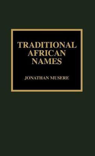 Cover image for Traditional African Names
