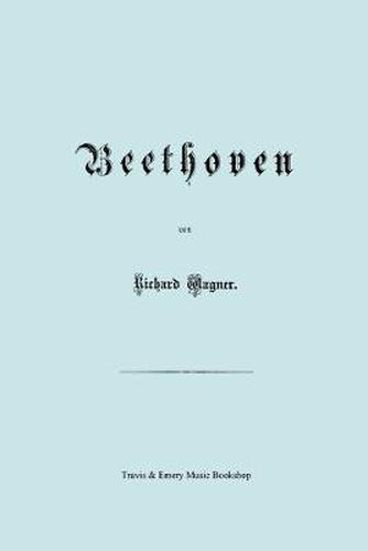 Cover image for Beethoven. (Faksimile 1870 Edition. in German).