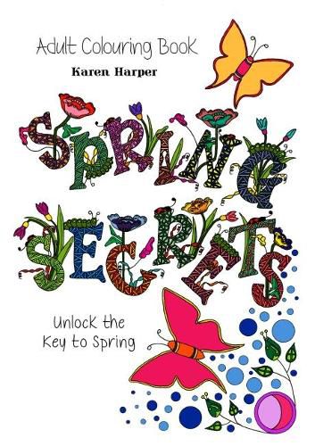 Cover image for Adult Colouring Book - Spring Secrets