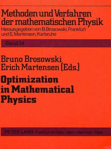 Cover image for Optimization in Mathematical Physics