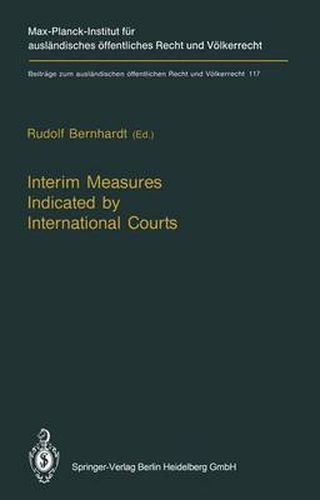 Cover image for Interim Measures Indicated by International Courts