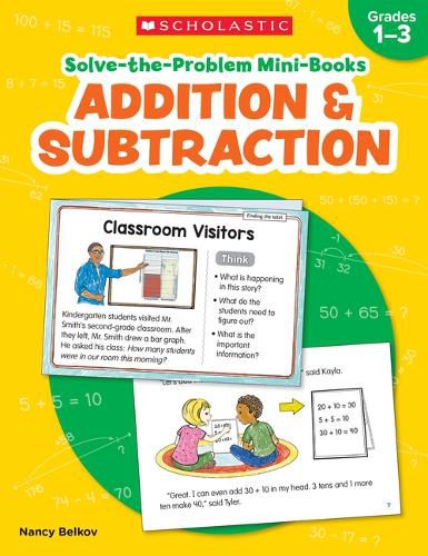 Cover image for Solve-The-Problem Mini Books: Addition & Subtraction: 12 Math Stories for Real-World Problem Solving